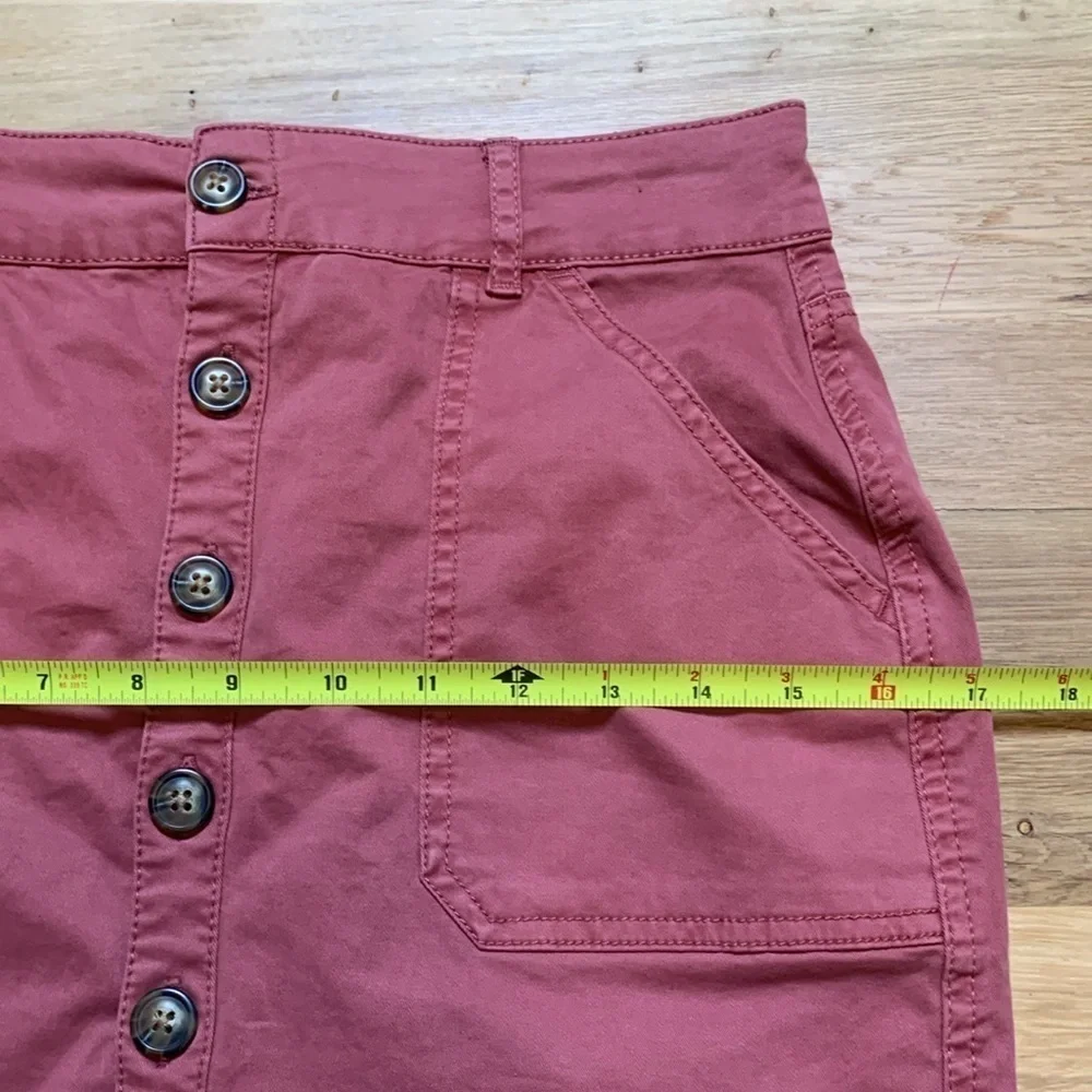 Garage Button Down Mauve Mini Skirt Women’s XS